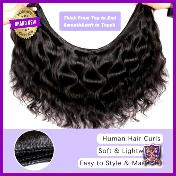 Brazilian Human Hair Extensions 18-22 Inch Body Wave Bundles 3 Pack main image 6